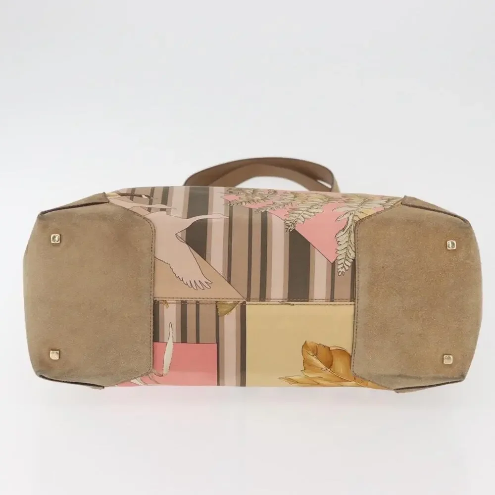 Salvatore Ferragamo Nylon Tote Bag Beige